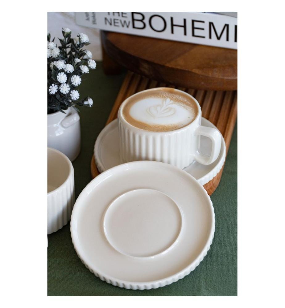 Set of 4 Tea Service Pieces - White