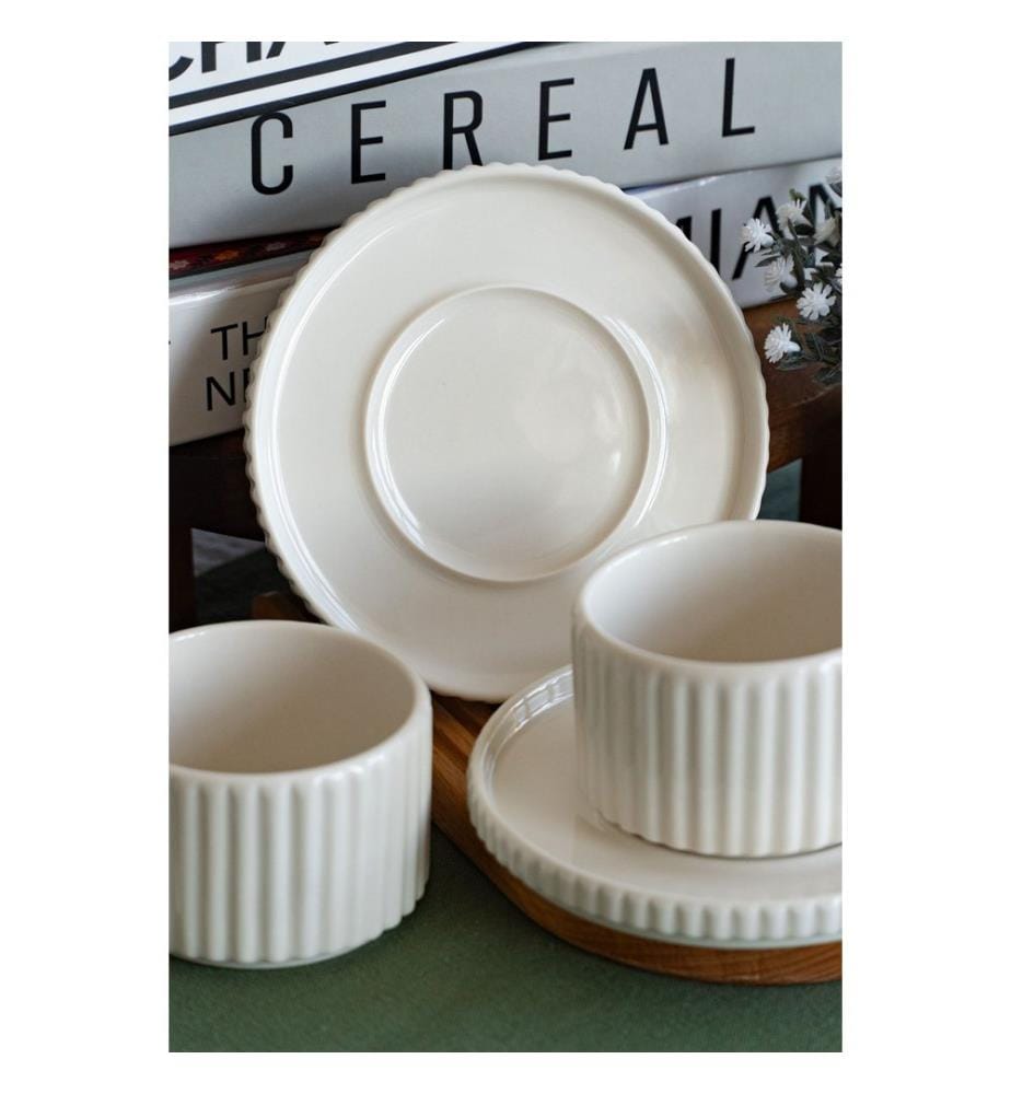 Set of 4 Tea Service Pieces - White