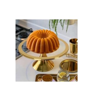 Cake Serving Plate - Gold