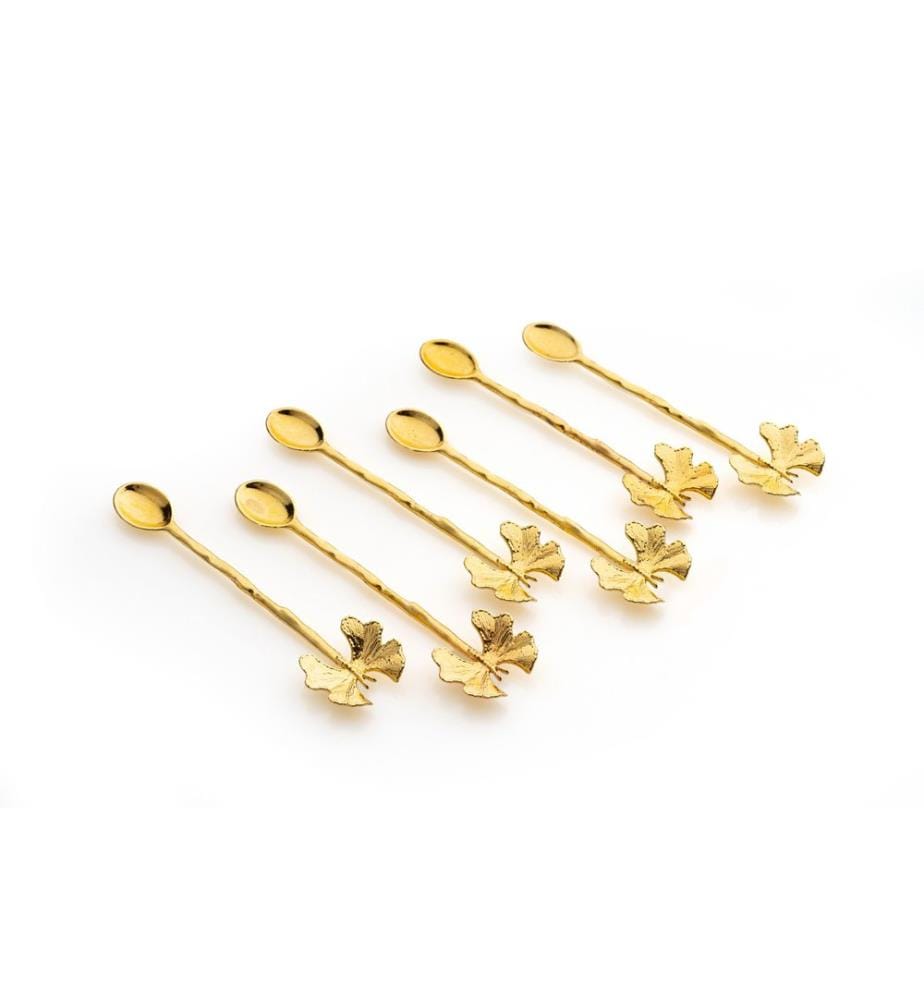 Set of 6 spoons - Gold