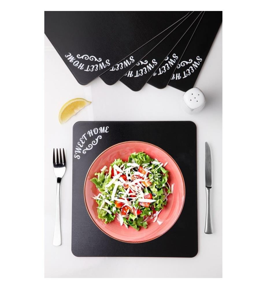 Set of 6 placemats - Black