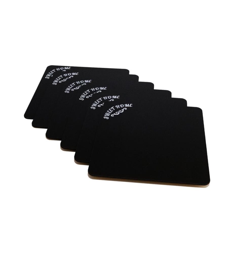 Set of 6 placemats - Black