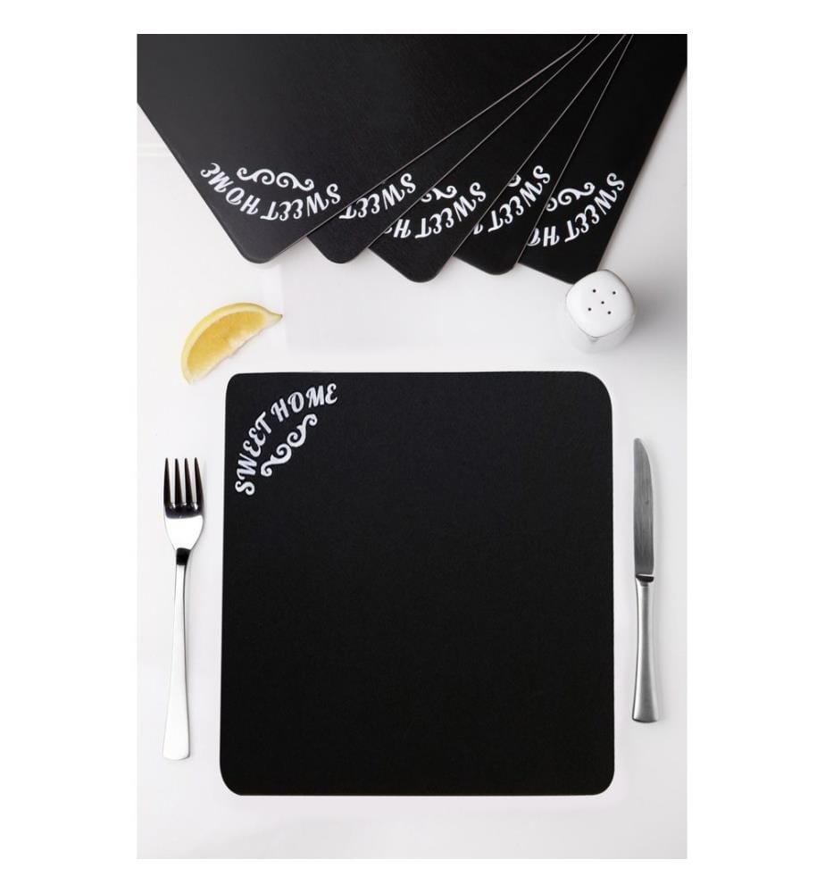 Set of 6 placemats - Black