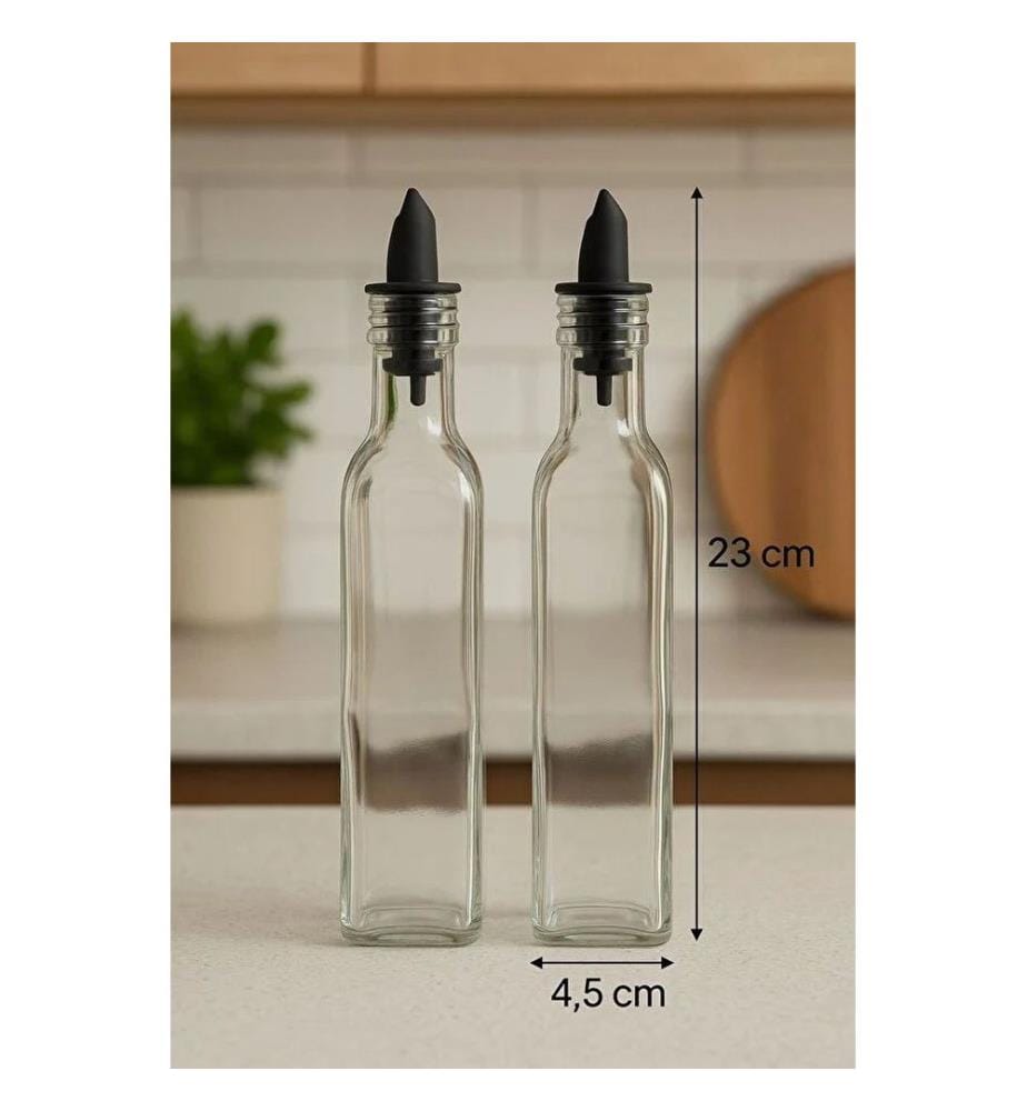 Set of 2 Oil Dispensers - Clear