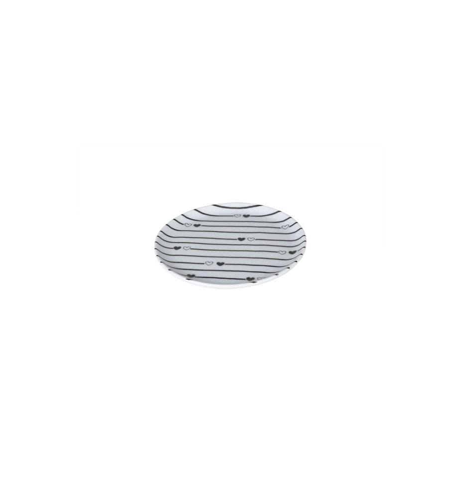 Set of 4 Cake Servers - White and Black