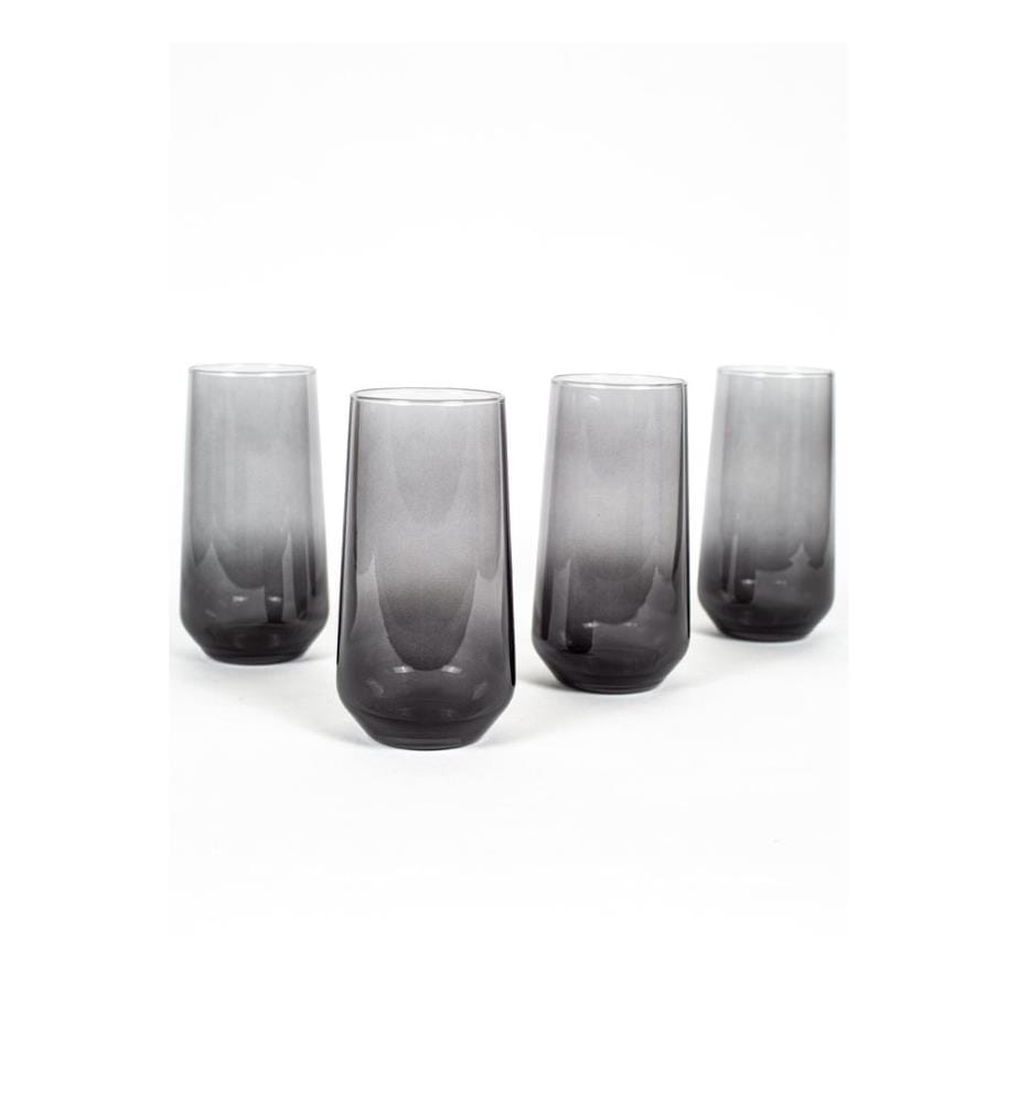 Set of 4 glasses - Smoked