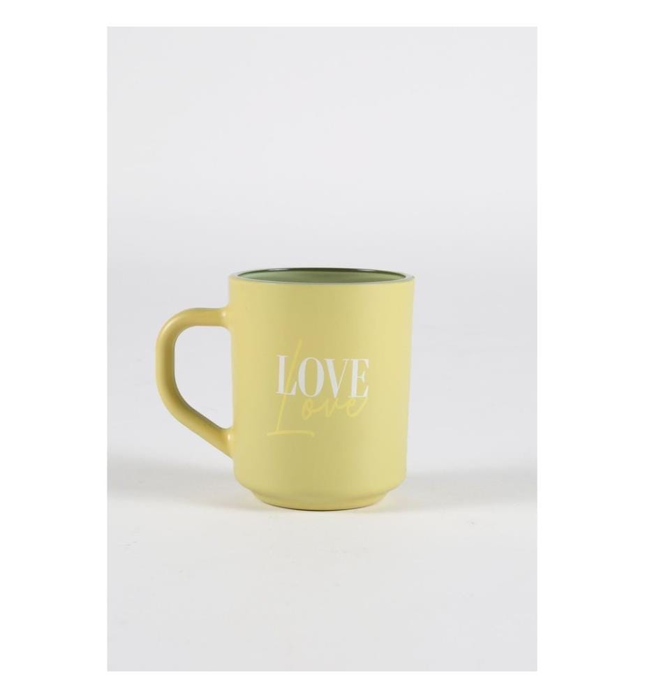 Set of 3 mugs - Pink, yellow, and purple