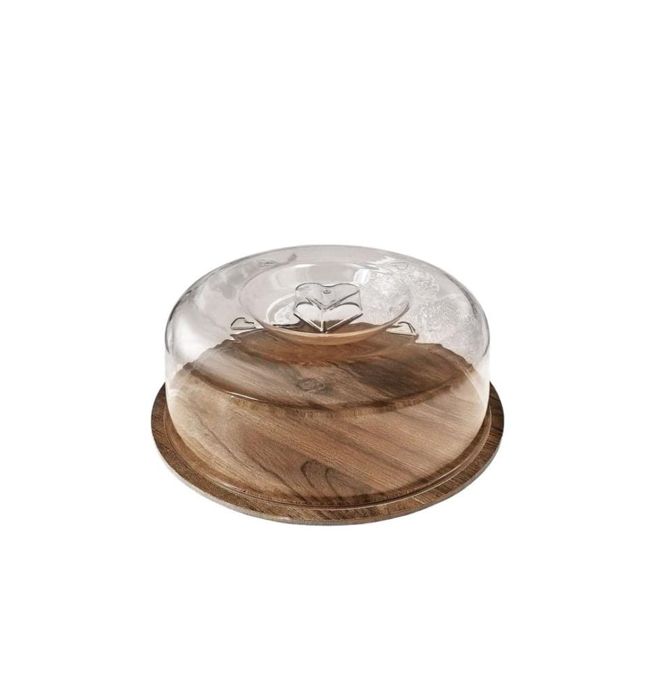 Cake Serving Plate - Brown