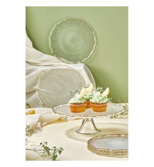 Set of 7 dessert plates - Clear
