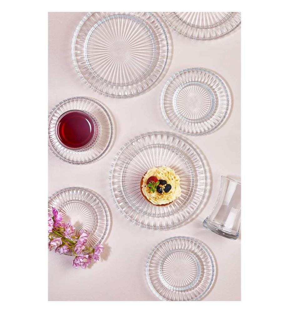 Set of 18 Tea Cups - Clear