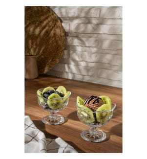 Set of 6 ice cream bowls - Clear