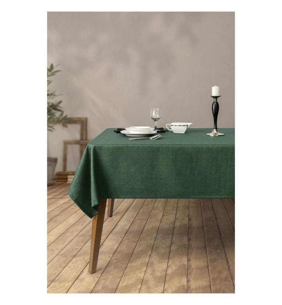 Tablecloth - Green and Walnut
