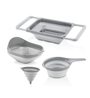 Set of 5 colanders - Gray