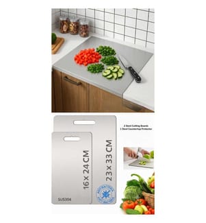 Set of 3 cutting boards - Silver
