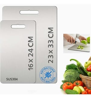 Set of 2 cutting boards - Silver