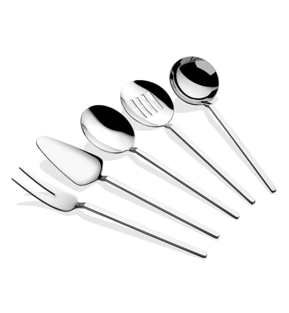Set of 5 Serving Pieces - Silver-Plated