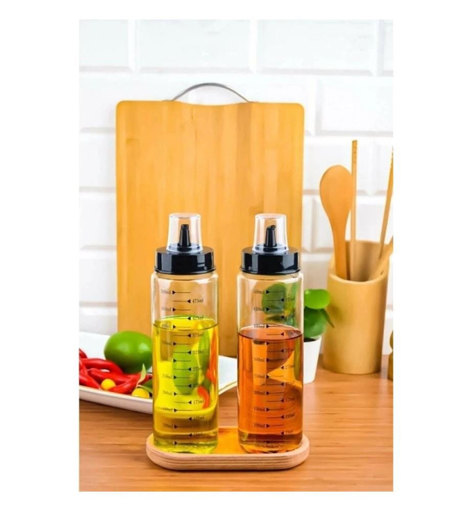 Set of 2 Oil Dispensers - Clear