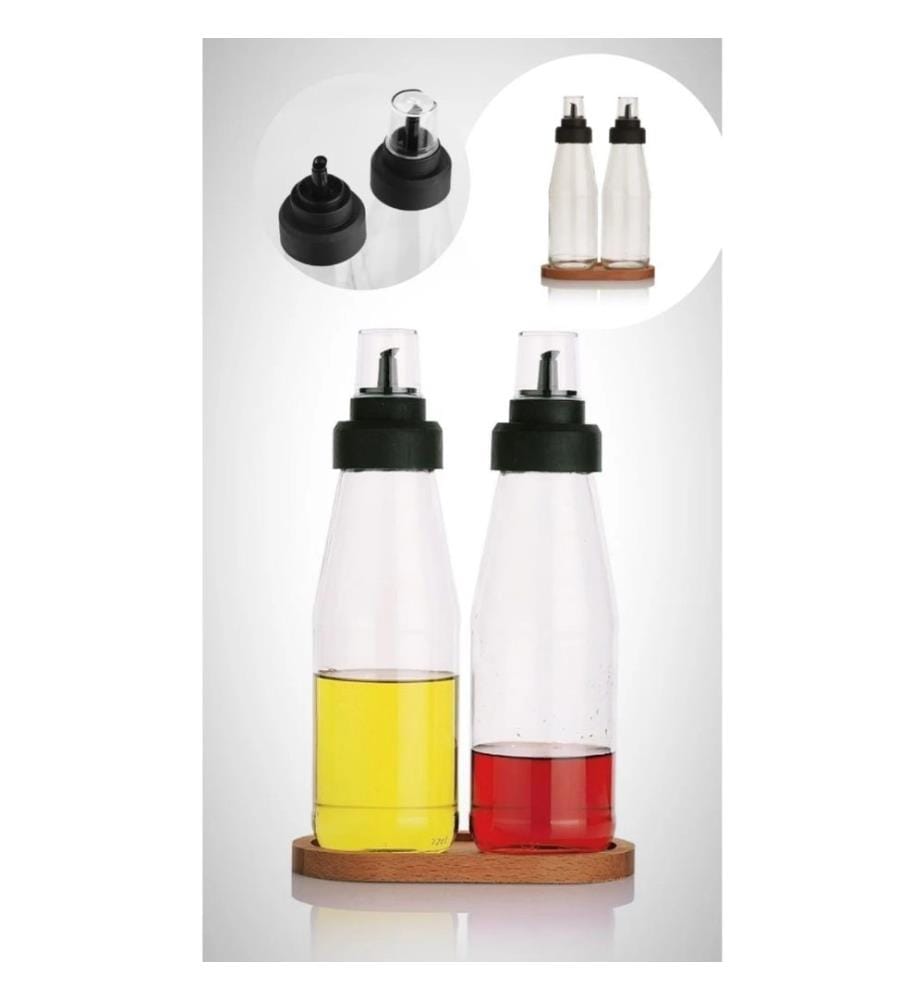 Set of 2 Oil Dispensers - Clear