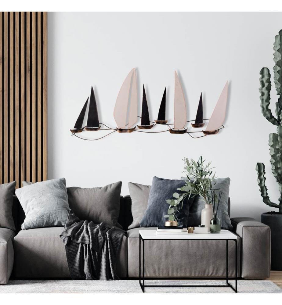 Décoration murale en métal - Noir
