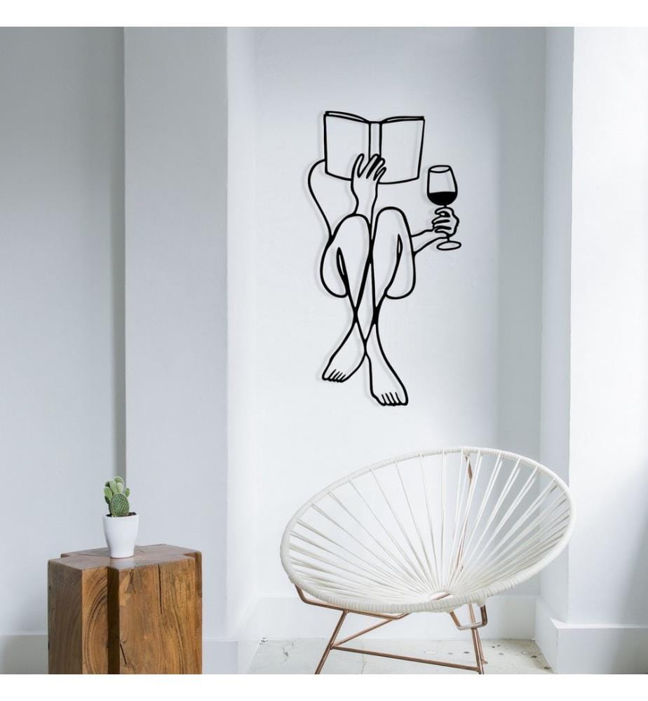Décoration murale en métal - Noir