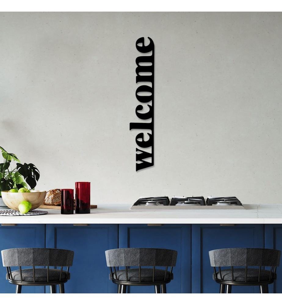 Décoration murale en métal - Noir