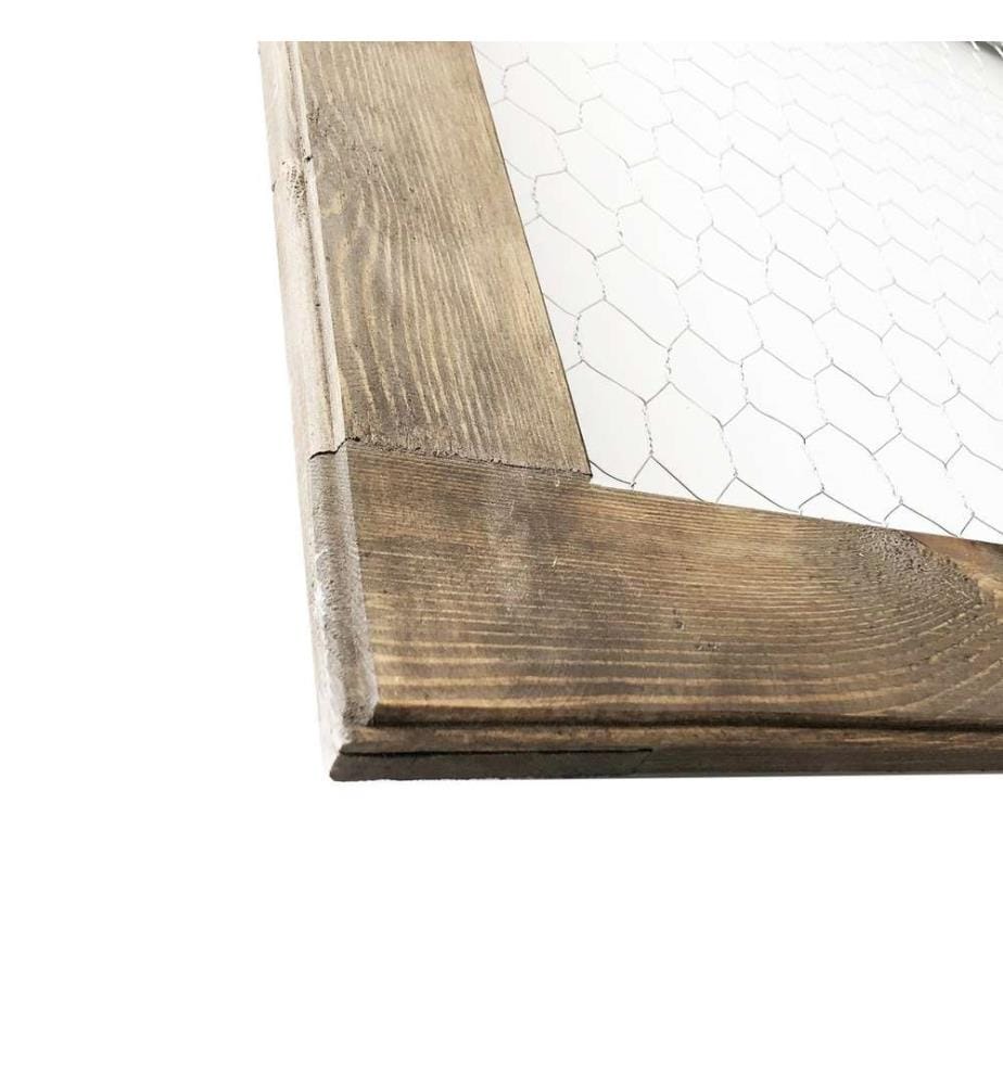 Porte-photos mural en bois - Marron