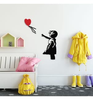 Décoration murale en métal - Noir