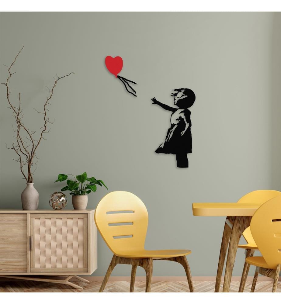 Décoration murale en métal - Noir