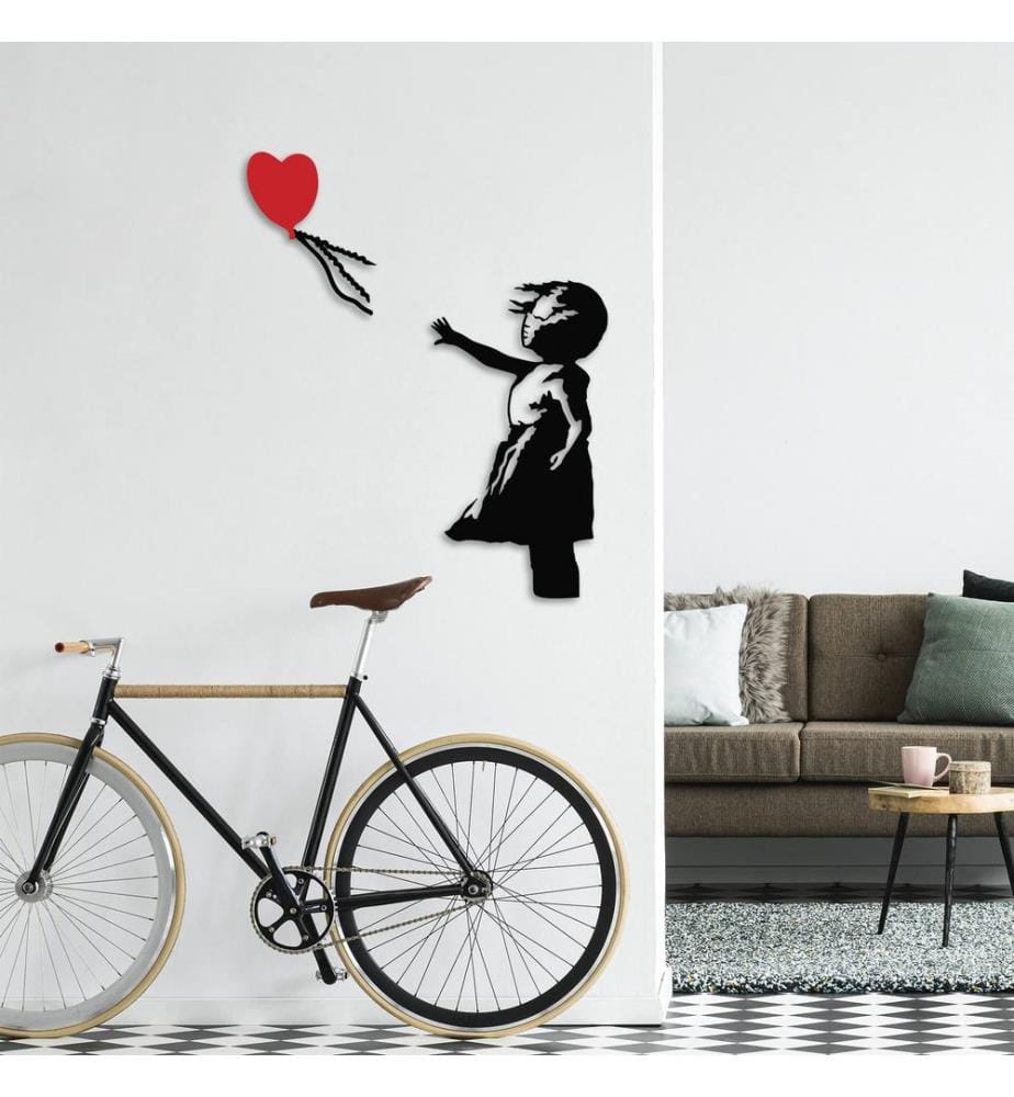 Décoration murale en métal - Noir