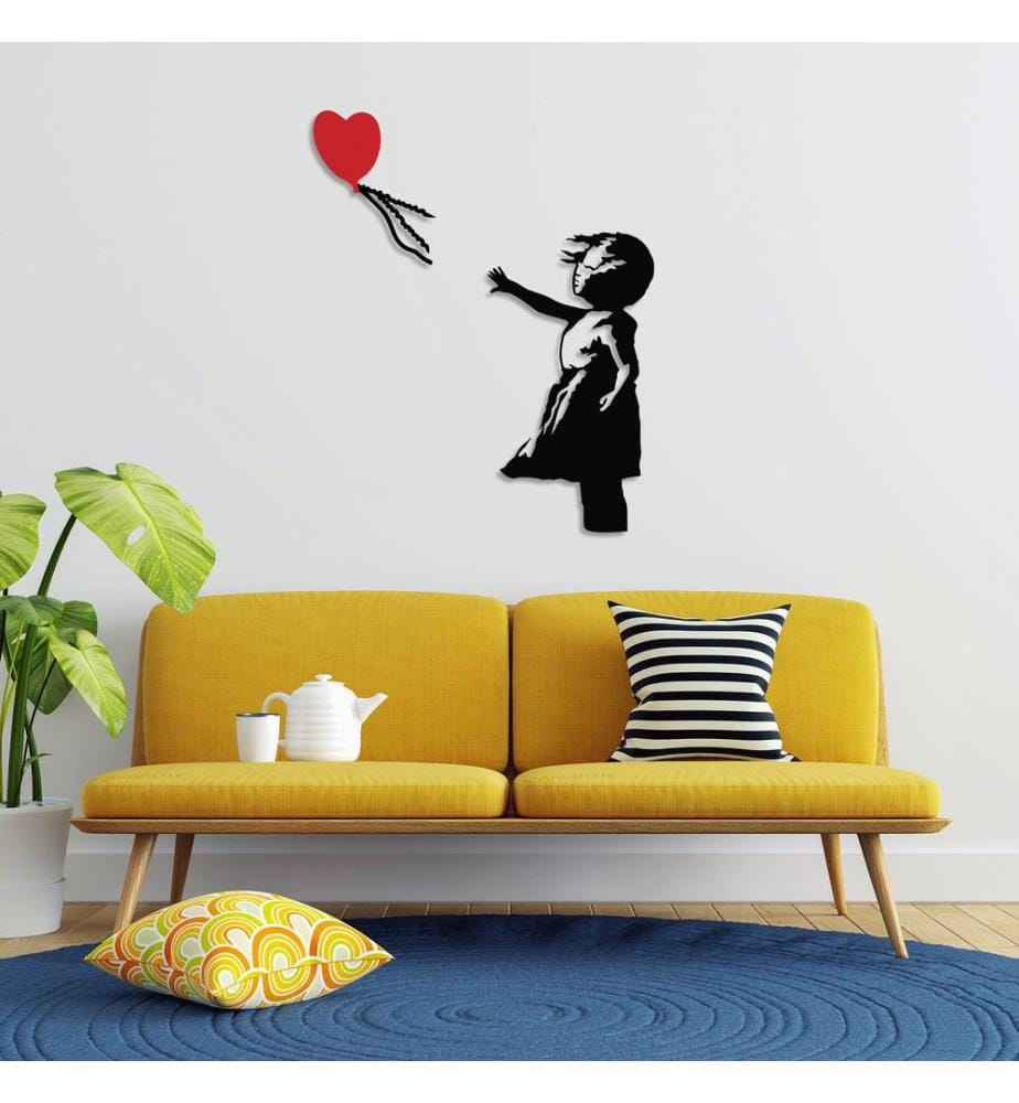 Décoration murale en métal - Noir