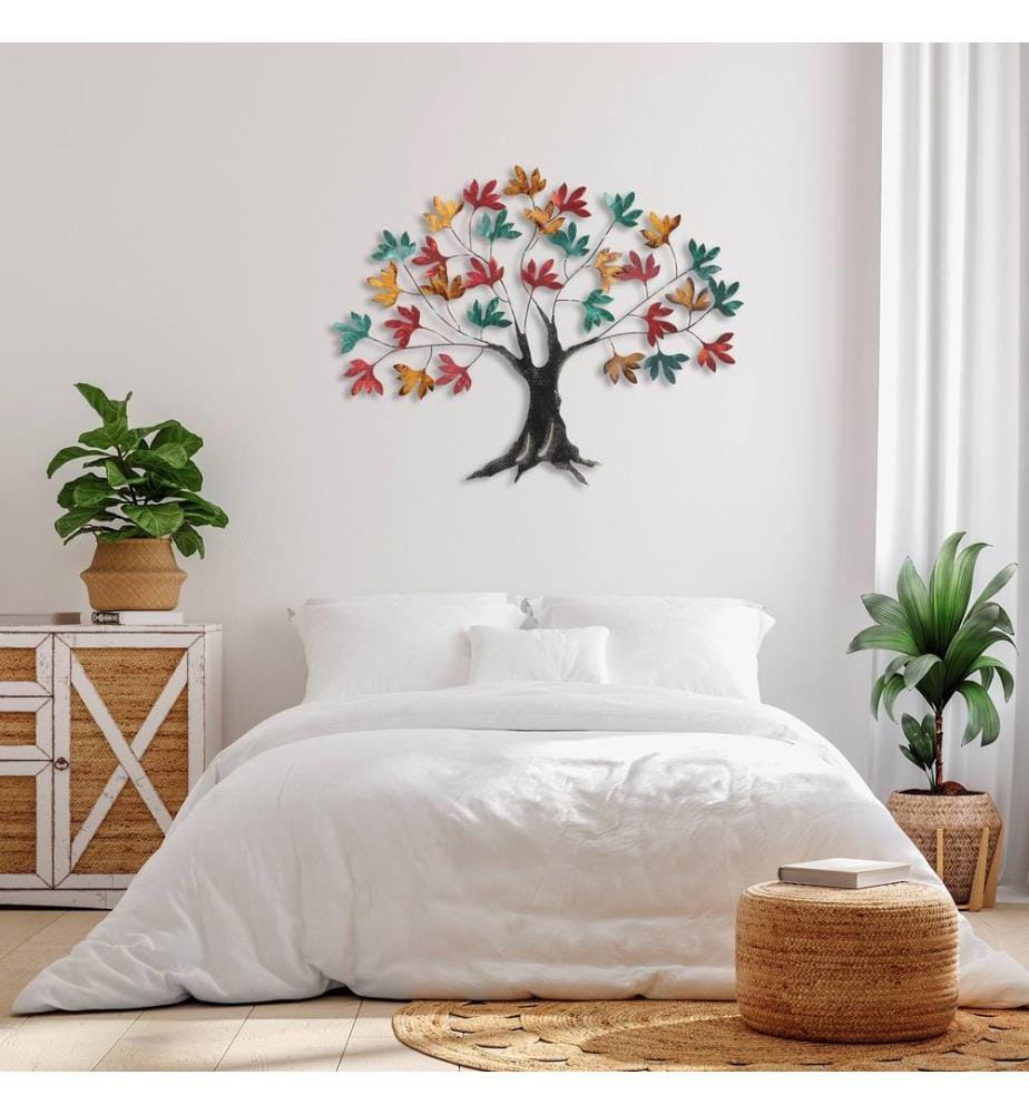 Décoration murale en bois - Noir/Noyer