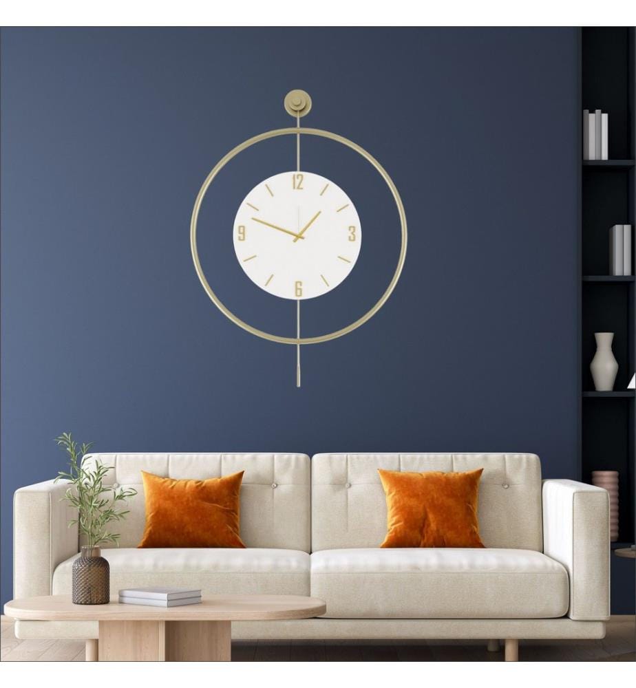 Metal Wall Clock - Gold