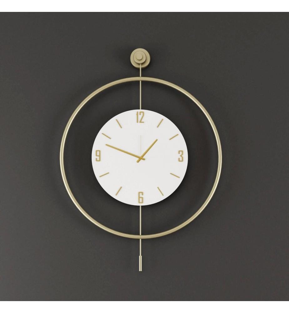 Metal Wall Clock - Gold