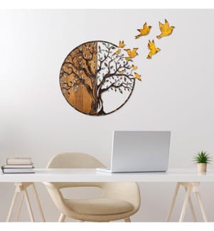 Décoration murale en bois - Multicolore