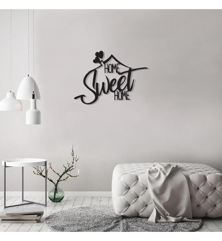 Décoration murale en métal - Noir