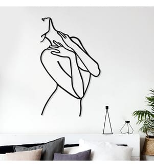 Décoration murale en métal - Noir