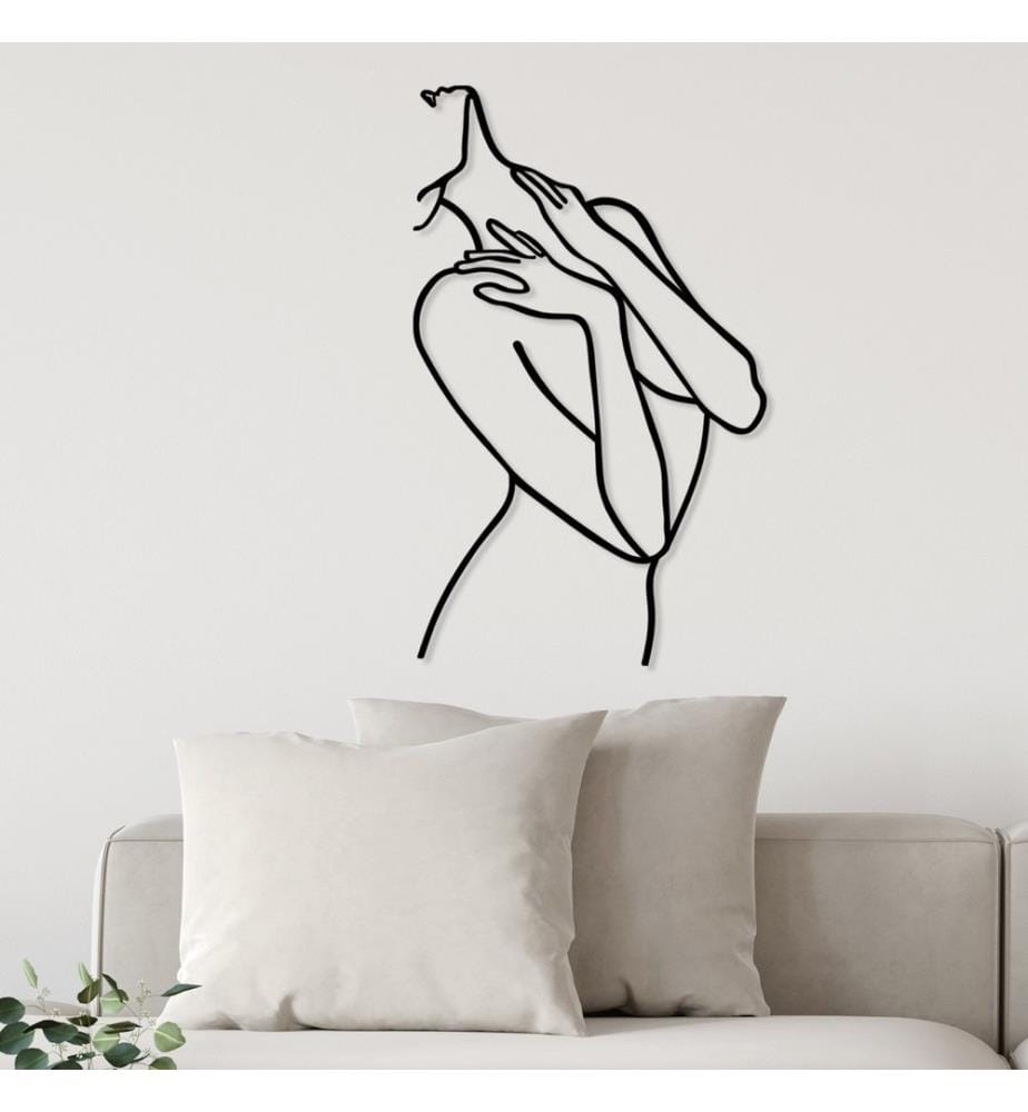 Décoration murale en métal - Noir