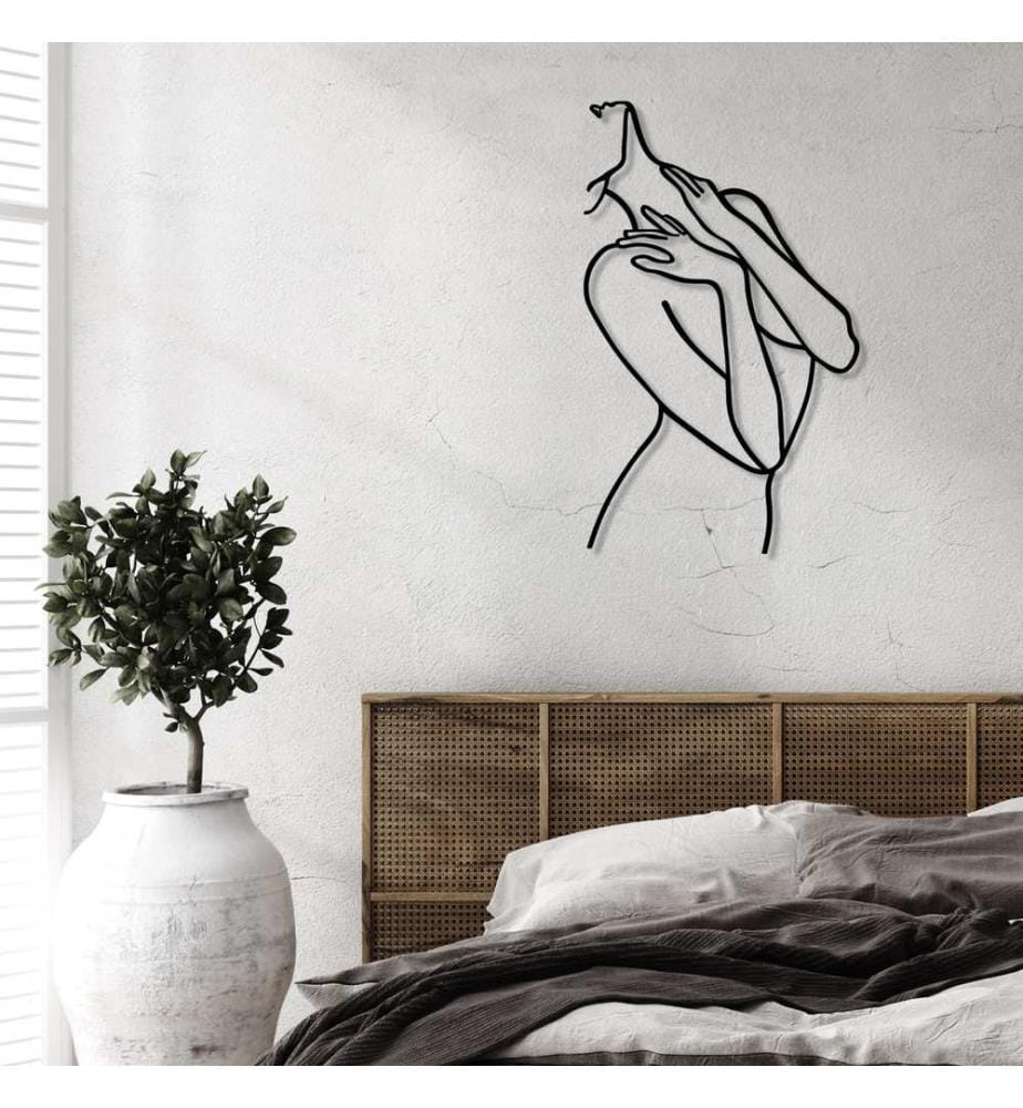 Décoration murale en métal - Noir