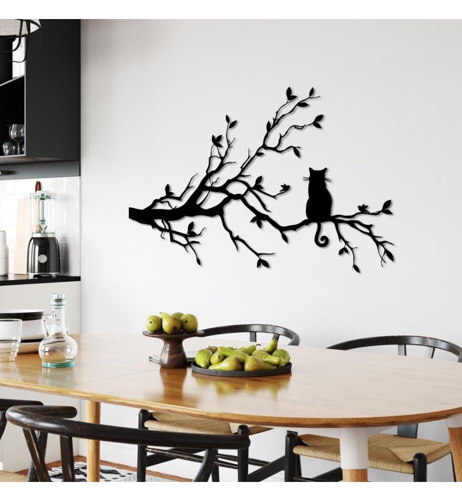 Décoration murale en métal - Noir