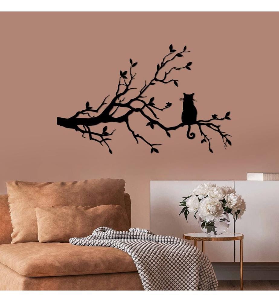 Décoration murale en métal - Noir