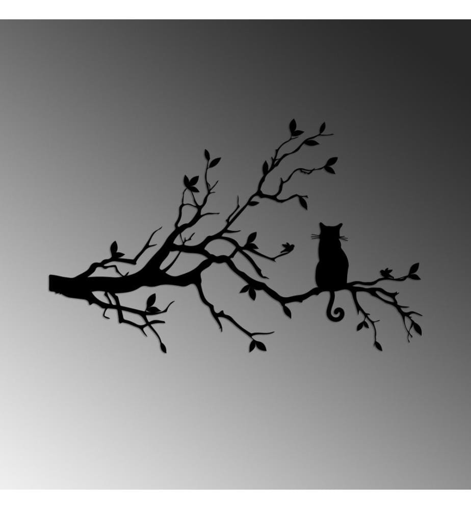 Décoration murale en métal - Noir