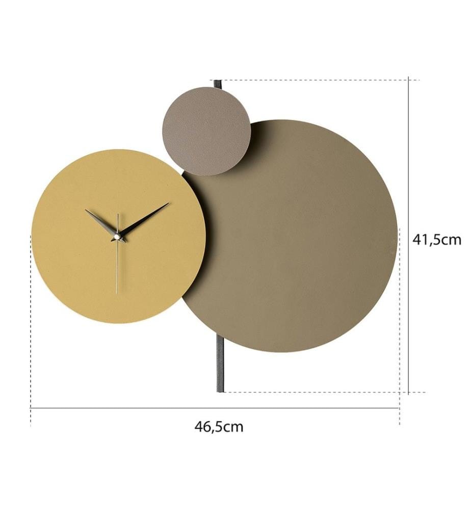 Metal Wall Clock - Beige/Cream