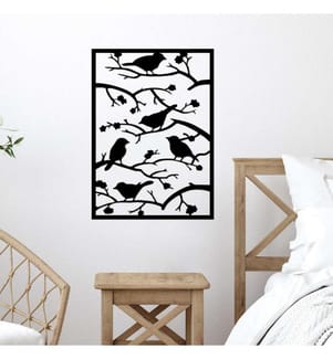 Décoration murale en métal - Noir