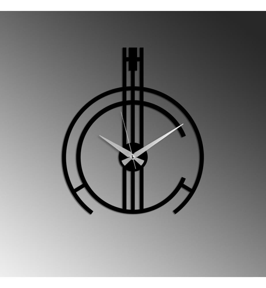 Horloge murale en métal - Noir