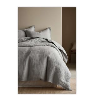 Bettwäsche-Set 160 x 210 cm + 65 x 100 cm - Grau