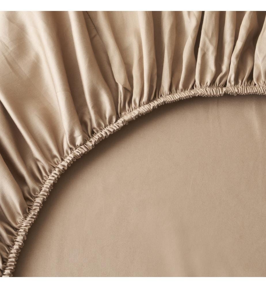 Spannbettlaken Supreme Basic double 160x200x35 cm - Mink