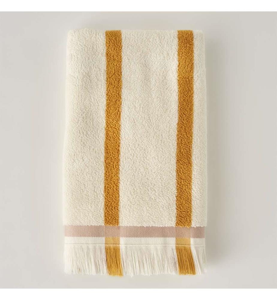 Serviette mains Ella 30 x 50 cm - Moutarde