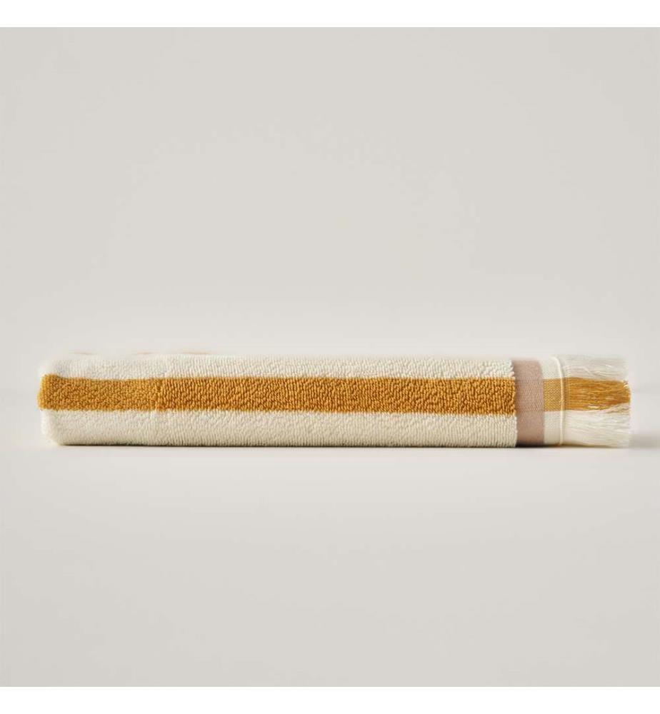 Serviette mains Ella 30 x 50 cm - Moutarde