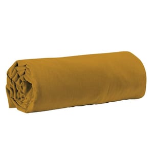 Spannbettlaken 160 x 200 cm Mütze 35 cm - Safran