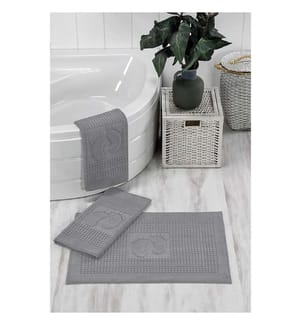 Orma Tapis de bain (3 pièces) - Gris